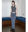 【VEQUM】CRUSH WRINKLE MAXI SK