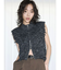 【VEQUM】FRINGE MIX KNIT TANK TOP