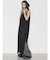 【VEQUM】CHAMBRAY SHEER MAXI ONE PIECE