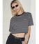 【VEQUM】HIGH GAUGE BORDER SHORT T SHIRT