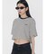 【VEQUM】HIGH GAUGE BORDER SHORT T SHIRT