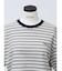 【VEQUM】HIGH GAUGE BORDER SHORT T SHIRT