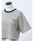 【VEQUM】HIGH GAUGE BORDER SHORT T SHIRT