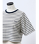 【VEQUM】HIGH GAUGE BORDER SHORT T SHIRT