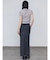 リブカッティングショートスリーブトップ