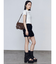 リブカッティングショートスリーブトップ