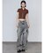 リブカッティングショートスリーブトップ