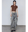 リブカッティングショートスリーブトップ