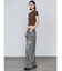 リブカッティングショートスリーブトップ