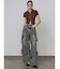 リブカッティングショートスリーブトップ