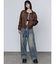 アートステッチワイドルーズジーンズ