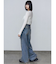 ダブルハイクラッシュジーンズ