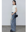 ダブルハイクラッシュジーンズ