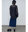 リブスリットマキシニットワンピース