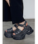エアバルキーソールパッファーサンダル