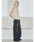 【VEQUM】WIDE RIB KNIT TT