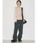 【VEQUM】WIDE RIB KNIT TT