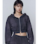 シェービングショートジップフーディ