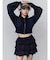 シェービングショートジップフーディ