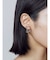 アシンメトリースパイラルピアス