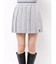 プリーツニットミニスカート