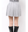 プリーツニットミニスカート
