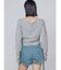 ワイドネックサイドストリングトップス
