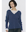 【VEQUM】WAVING V NECK KNIT