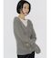 【VEQUM】WAVING V NECK KNIT