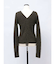 【VEQUM】WAVING V NECK KNIT