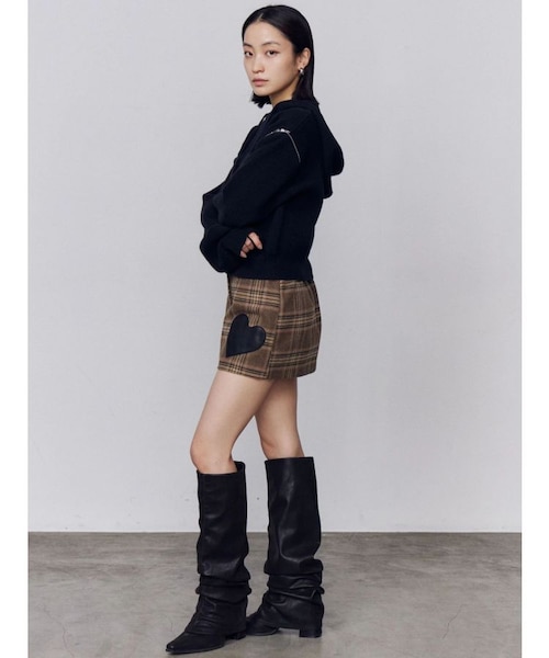 マルチオープンニットフーディ｜エモダの通販｜&mall（アンドモール