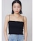 シャーリングクロップキャミソール