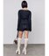 プレーティングリブニットショートパンツ