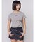 フリルパッチミニマルTシャツ