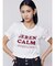 ロゴギャザーTシャツ