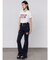 ロゴギャザーTシャツ