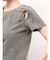 アシンメトリーカットアウトTシャツ