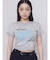 リボンプリントTシャツ