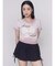 リボンプリントTシャツ