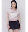 リボンプリントTシャツ