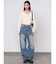 レースドッキングVネックニット