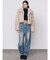 FAUXファーショートブルゾン