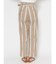 マルチストライプテーパードパンツ