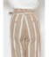 マルチストライプテーパードパンツ