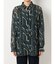 モダン柄プリントシャツ