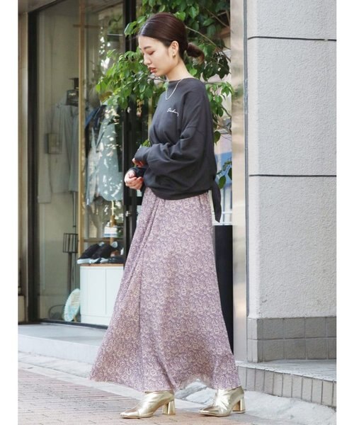 malle ゴブラン織マダムのスカート　カーキ　美品 ◇ゴブランタイトスカート（マキシ・ロングスカート） | THE