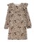 ボタニカルショルダーデザインミニワンピース