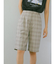 チェックハーフパンツ
