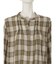 チェックタックブラウス