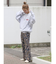 ペイズリーフィットフレアパンツ